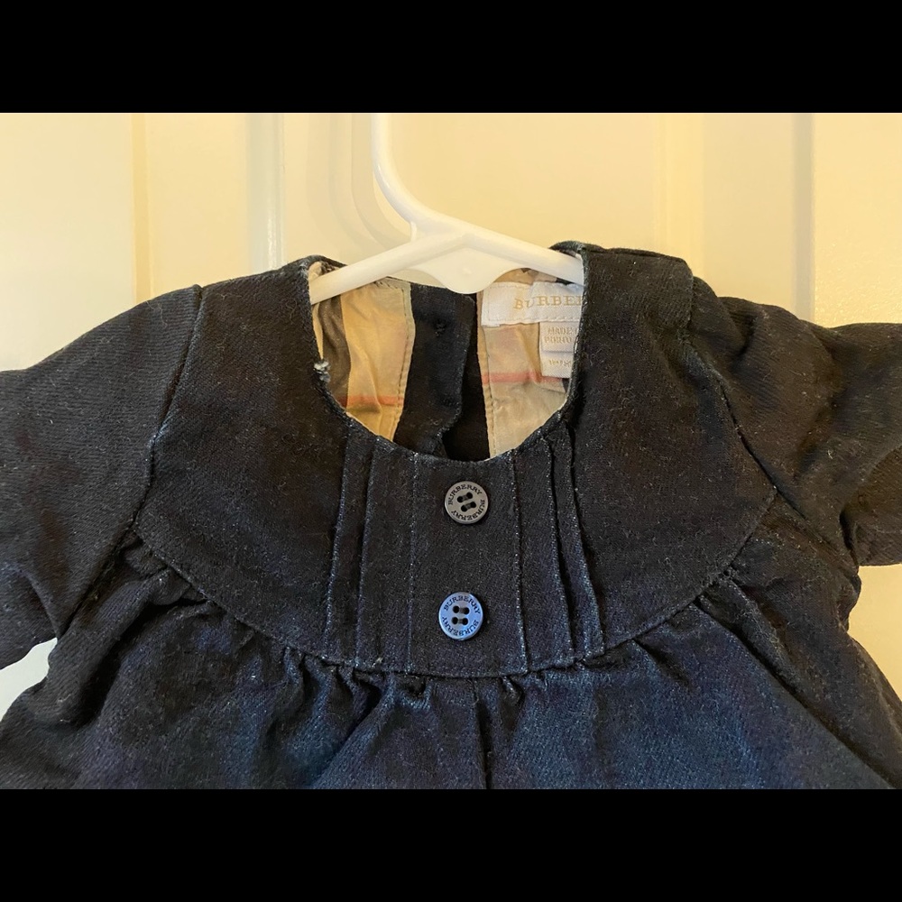 Burberry Infant Girls Denim Dress - Picture 4 of 12